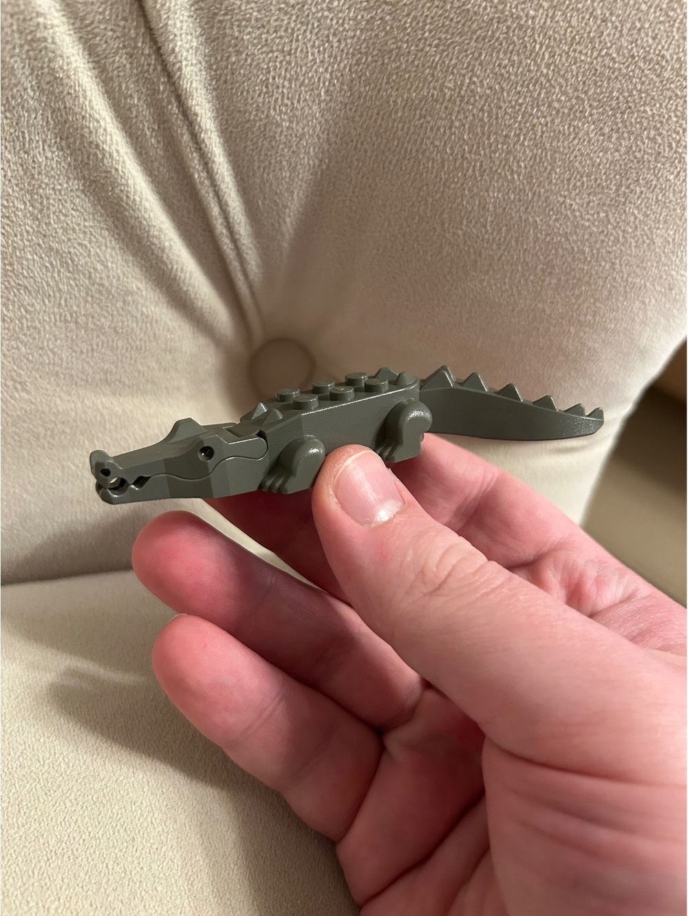 Lego Gray Alligator Crocodile Figure Adventurers Desert Temple Statue Very Rare